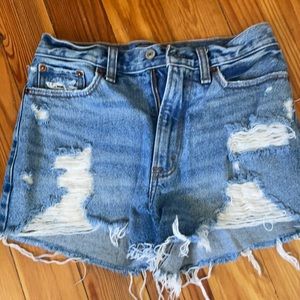 Abercrombie high waisted Denim Shorts